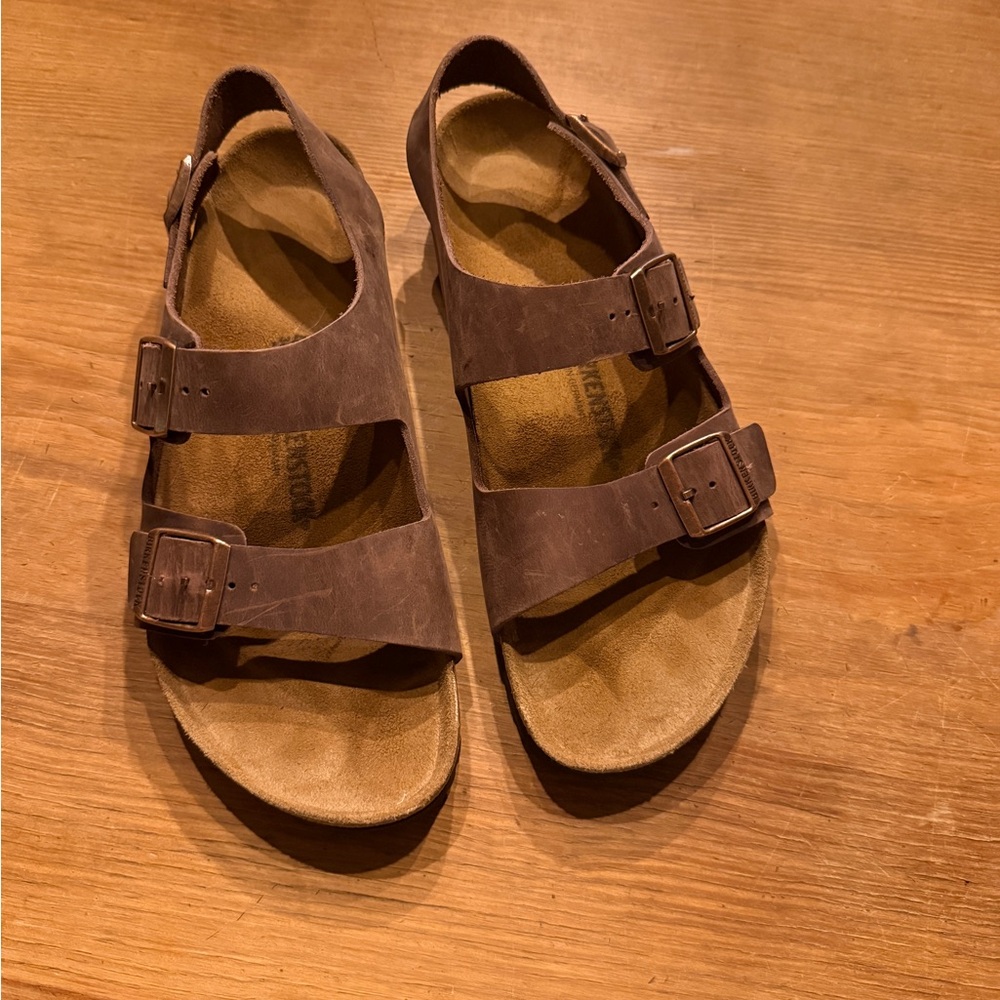 Birkenstock Tan Suede Footbed